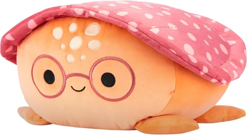 Squishmallows Original 12 pulgadas Caine la tortuga de cuero naranja con gafas – Peluche oficial Jazwares (tamaño mediano)