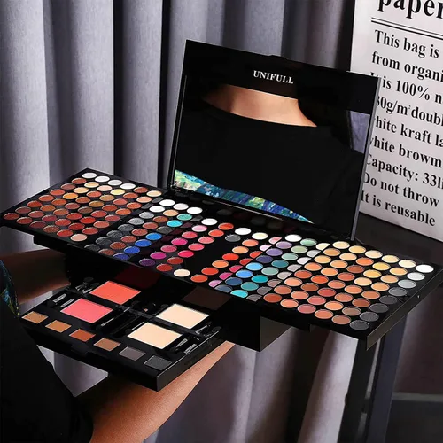 Miniatura 3 de UNIFULL Juego de maquillaje de 190 colores, kit de maquillaje profesional para mujeres, juego completo, todo en uno para mujeres y principiantes