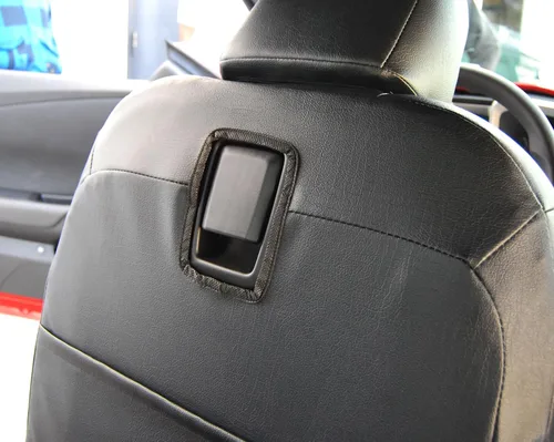 Miniatura 4 de Iggee 2010-2015 Chevy Camaro Fundas para asientos premium de cuero sintético, hechas a medida, con ajuste envolvente 3D, para 2 asientos delanteros
