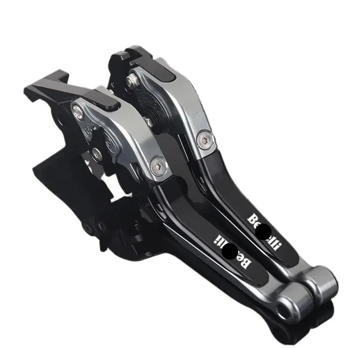 Miniatura 13 de NIKKHO Palanca de embrague de freno TRK502 motocicleta CNC ajustable extensible manillar palanca de embrague de freno plegable para Be&Nelli Jinpeng