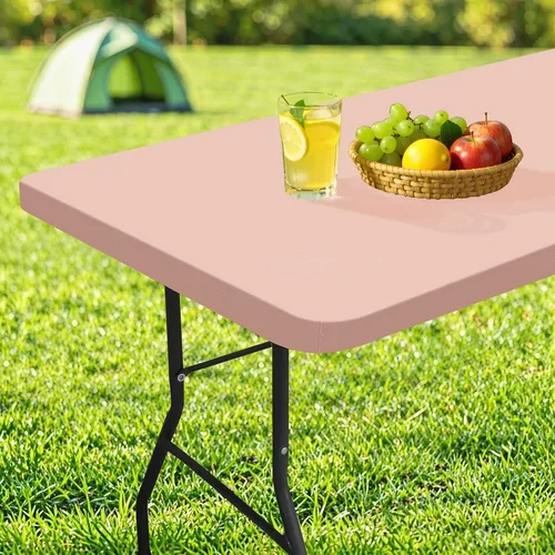 Miniatura 26 de homing Mantel cuadrado ajustable de poliéster impermeable, protector de mesa lavable para picnic, campamento, al aire libre (negro, 34 x 34 pulgadas)