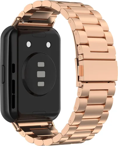 Miniatura 2 de Correa de repuesto compatible con Huawei Watch Fit 2, correa ajustable de repuesto de metal de acero inoxidable premium para Huawei Watch Fit 2