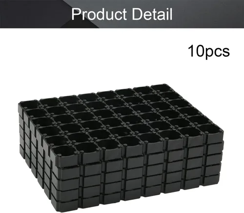 Miniatura 4 de Fielect 10 unids 6x8 Celda espaciador 18650 soporte de batería de litio para paquete de batería DIY 0.728 in diámetro del agujero