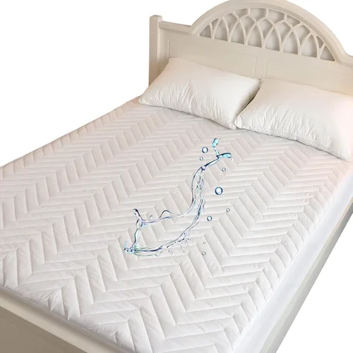 Miniatura 2 de Kingnex Protector de colchón acolchado impermeable para litera de RV de 30 x 75 para cama individual estrecha, estilo de sábana ajustada