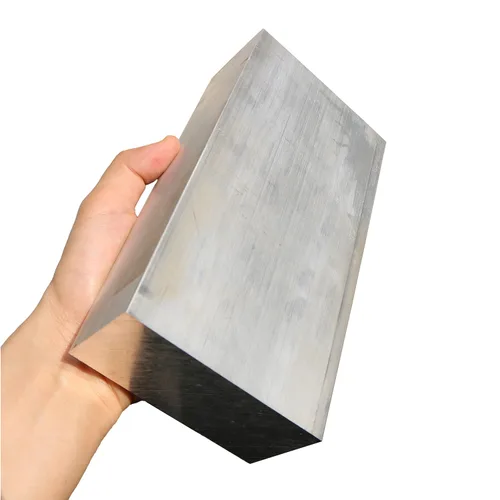 Miniatura 3 de Barra plana cuadrada de aluminio de 2 pulgadas (1.969 in) x 4 pulgadas (3.937 in), placa de uso general 6061, 8 pulgadas de largo, placa de uso