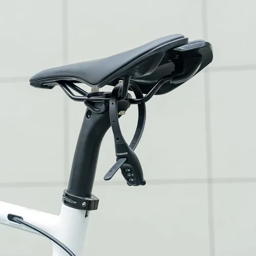 Miniatura 2 de ROCKBROS Cerradura de bicicleta con brida de cremallera, cerradura de cable pequeño, cerraduras ligeras para gabinete de refrigerador