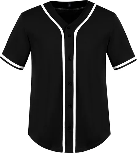 Yuji Itadori Camiseta de béisbol para hombre, manga corta, cuello en V, botones, ropa deportiva, tallas S-4XL