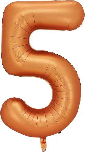 Miniatura 6 de Globos de aluminio naranja número 0, 40 pulgadas
