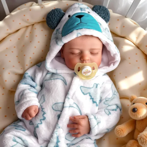 Miniatura 12 de BABESIDE Muñecas de bebé reborn niño, de 20 pulgadas, muñeca realista recién nacida de vida real, posable, muñeca realista de vinilo suave de cuerpo