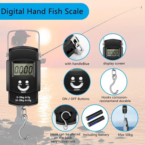 Miniatura 3 de Sosation 134 piezas Kit de herramientas de pesca Equipo y accesorios para hombres adultos familia Juego de alicates, herramienta para quitar Azul