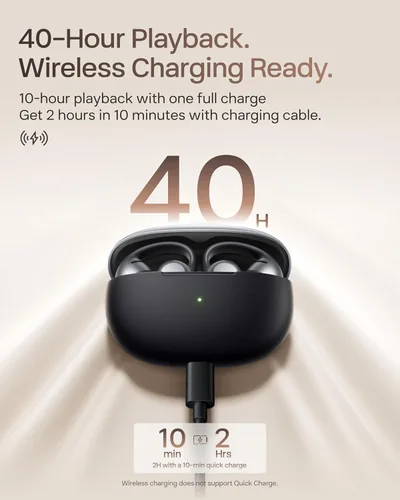Miniatura 2 de SHOKZ OpenDots ONE - Auriculares de oído abierto, Auriculares de clip con micrófono - Auriculares inalámbricos Bluetooth con micrófono - Seguros