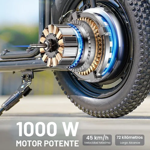 Miniatura 4 de iScooter F7 - Scooter eléctrico para adultos, motor potente de 1000W, velocidad máxima de 45 MPH y alcance de 28 millas, scooter de 16