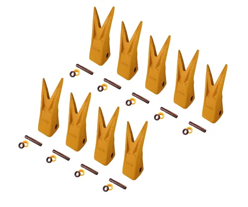 Miniatura 12 de Cubo de excavadora Tiger Rock diente w Pins, compatible con CAT J250 Series- 1U-3252WTL (1)