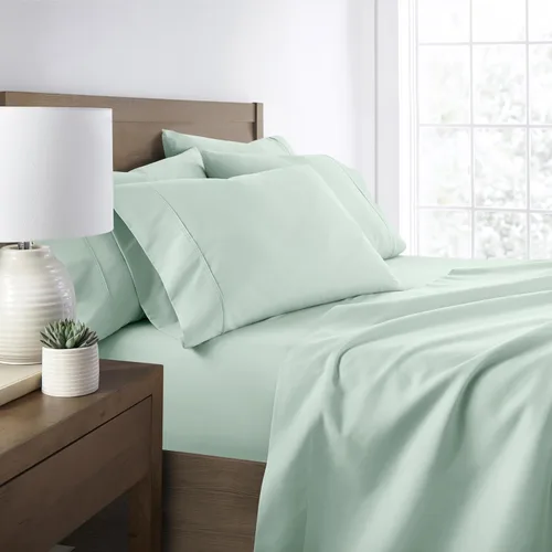 Miniatura 36 de ienjoy Home Linen Market - Juego de sábanas de 6 piezas, color rubor, tamaño King Blush