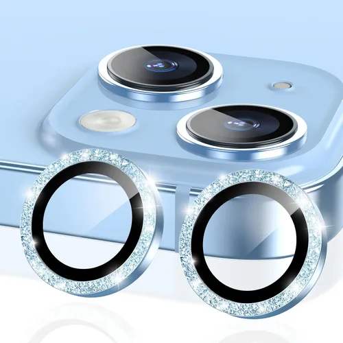 Miniatura 18 de YWXTW Protector de lente de cámara para iPhone 15/15 Plus/16e/ 17e, anillo de metal antiarañazos individual protector de pantalla de vidrio templado