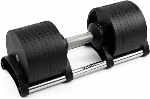 Miniatura 9 de Squatz Adjustable Dumbbell Set 70-140LB Adjustable Dumbbells For Home Gym, Anti-Slip Handle With Heavy‑Duty Plates, Exercise Fitness Dumbbells For