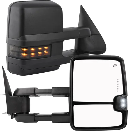 Miniatura 16 de YITAMOTOR Espejo de Remolque Compatible con 2014 2015 2016 2017 2018 Silverado 1500 2500 3500 Avalanche Tahoe Suburban, GMC Sierra Yukon, Telescopio