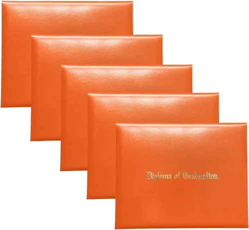 Miniatura 29 de Gradplaza Cubierta de diploma para certificado de 8.5 x 11 pulgadas impreso "Diploma de graduación" negro soporte para diploma liso para escuela