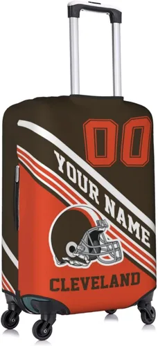 Miniatura 3 de Funda de equipaje personalizada, funda de maleta personalizada, diseña tu nombre y número, protector de equipaje elástico lavable, Cleveland