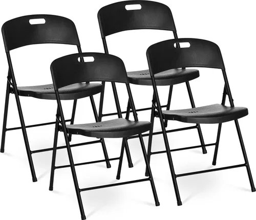 Miniatura 11 de Oline Silla Plegable, Sillas Plegables de Plástico para Interior y Exterior, Comerciales, Apilables, Plegables, para Invitados, para Eventos