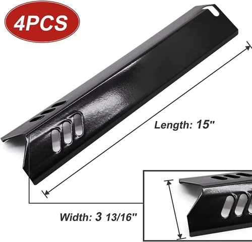 Miniatura 4 de Piezas de parrilla para Dynaglo Grill DGF493BNP, 4 protectores térmicos DGF493BNP, 15 pulgadas de acero porcelánico DGF493BNP
