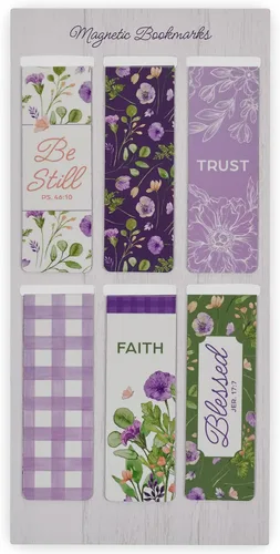 Miniatura 32 de Christian Art Gifts - Conjunto de marcapáginas magnéticos unisex con versículos bíblicos en blanco y negro Gospel Salvation, diseños inspiradores