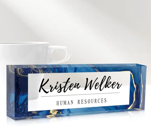 Miniatura 40 de Placa de Nombre Personalizada para Escritorio, Placas de Nombre Personalizadas para Escritorios, Placa de Nombre Personalizada de Acrílico