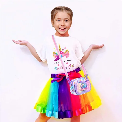 Miniatura 4 de Kejea Regalos de unicornios para niñas, bolso de unicornio para niñas, bolso cruzado para niñas pequeñas, lindo bolso para adolescentes