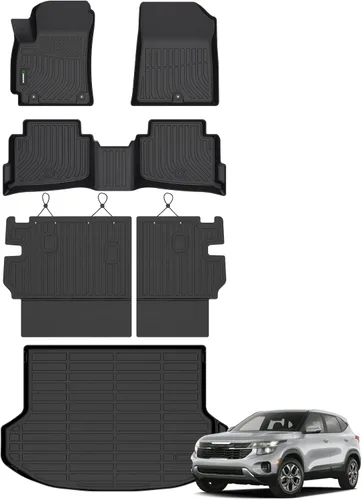 Miniatura 44 de ANBINGO® Alfombrillas de Piso para 2024 2025 CX-90 y CX90 PHEV (Híbrido Enchufable) 6 y 7 Asientos 2da Fila Asiento de Capitán o Asiento Tipo Cubo