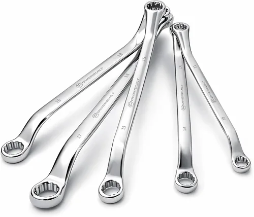 Miniatura 10 de Powerbuilt Juego de 4 llaves métricas para tuercas acampanadas, tamaño incluye llave de tuerca de 0.354 in x 0.394 in, 0.433 in x 0.472 in, 0.512 in
