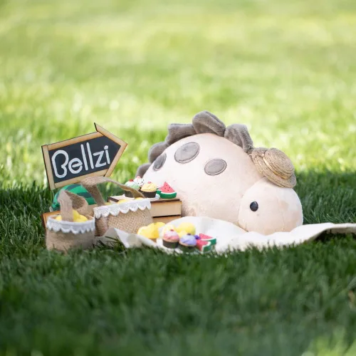 Miniatura 5 de Bellzi estegosaurio - Bonito juguete de peluche de peluche, adorable juguete de dinosaurio suave, peluche y regalos, regalo perfecto para niños
