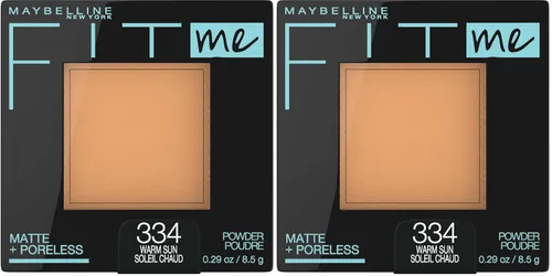 Miniatura 25 de Maybelline Fit Me Matte + Poreless - Maquillaje facial prensado en polvo, trufa, 1 unidad (paquete de 2)