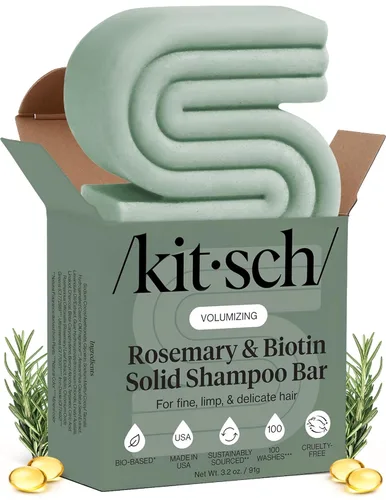 Miniatura 10 de Kitsch Barra de champú de aceite de argán – Champú reparador para el cabello para hombres y mujeres – Fortalecimiento, cuidado nutritivo