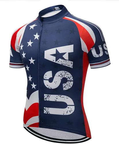 Hombre Bike Clothing Pro Team Manga Corta Ciclismo Jersey Sportswear Clásico