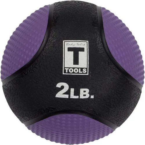 Miniatura 8 de Body-Solid Pelota medicinal de goma, agarre superior, superficie texturizada, pelotas ajustables de presión de aire, ideal para ejercicios Negro