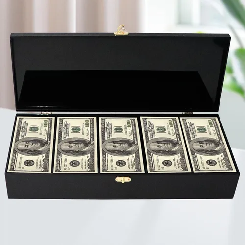 Miniatura 2 de Bandeja de moneda con cerradura de acrílico negro, organizador de dinero de 5 compartimentos para efectivo, caja de almacenamiento de dinero