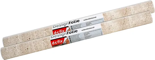 Miniatura 2 de d-c-fix 346-0099-2PK - Película autoadhesiva decorativa, mármol beige, rollo de 17 x 78 pulgadas, paquete de 2