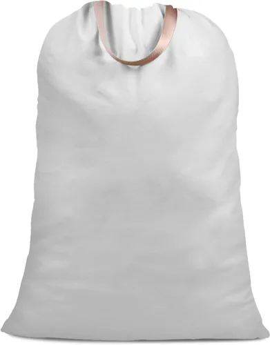 Bolsa de lona de algodón con asas y correas de cordón, bolsas de lavandería extra grandes resistentes para lavandería y hogar, bolsa de ropa sucia