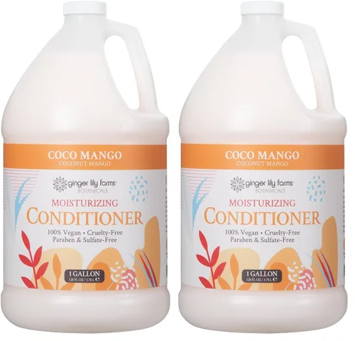 Miniatura 24 de Ginger Lily Farms Botanicals - Acondicionador hidratante para cabello seco, 100% vegano y libre de crueldad, aroma a pera de manzana, repuesto de 1