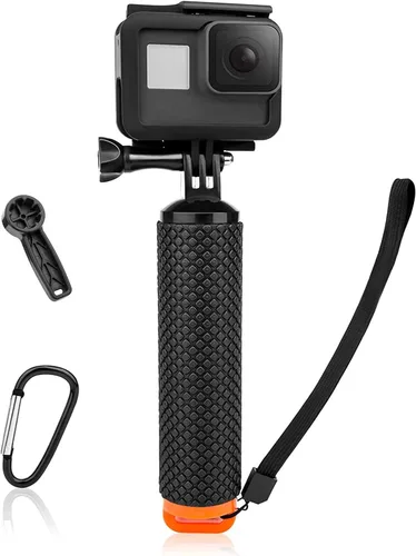 Luxebell Agarre de mano flotante, montaje en poste para GoPro Hero 12 11 10 9 8 7 6 5 Max Session 4 3+, accesorios de montaje de mango para cámara