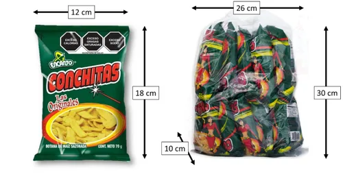 Miniatura 2 de Encanto Chips de maíz con sabor a Conchitas, 2.6 onzas (paquete de 50)