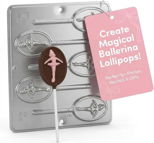 Miniatura 3 de Molde de caramelo de chocolate para piruletas de bailarina 251
