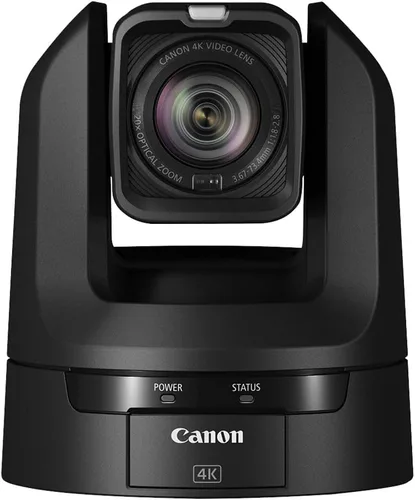 Miniatura 2 de Canon Cámara CR-N100 4K NDI PTZ con zoom de 20x (negro satinado) (6527C001) + cable HDMI + 6 bridas de cable de colores surtidos + cable de red +