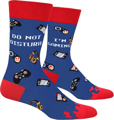 Miniatura 7 de AGRIMONY Calcetines divertidos con texto en inglés «Do Not Disturb Gaming» para hombres, mujeres, adolescentes, niños, Pascua, padres, cumpleaños