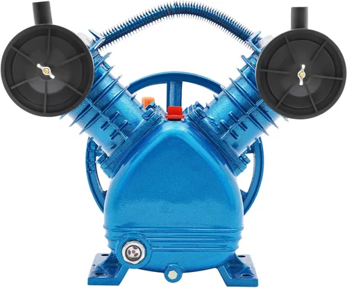 V Cabezal de bomba de compresor de aire para 3 Hp 2 Pistón Motor Twin Cylinder Single Stage, 250l/Min 115psi Reemplazo de la bomba del compresor de