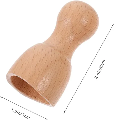 Miniatura 3 de Taza de masaje de madera de 2.36 pulgadas, pequeña taza de terapia de madera para esculpir el cuerpo, relajación muscular, herramienta manual