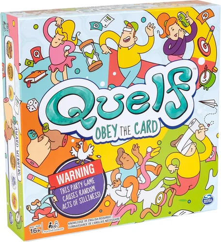 Miniatura 5 de Spin Master Quelf Juego de Mesa: juego de fiesta para adolescentes y adultos - Obedece las cartas para ganar una noche de juego familiar - 300
