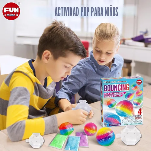 Miniatura 6 de FunKidz - Kit de bolas inflables grandes para niños, kit de fabricación de pelotas mágicas para manualidades, proyectos de ciencia y actividades