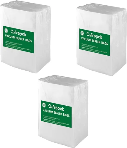 O2frepak Bolsas selladoras al vacío para alimentos, sin BPA y prevención de pinchazos, sellado al vacío, bolsas selladoras de alimentos, ideales