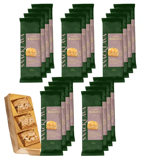 Miniatura 30 de Snacklava Cashew Bird's Nest - Paquete de 6 (24 piezas por paquete) - Sin ingredientes artificiales, colores o conservantes - Pasteles hechos a mano